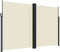 vidaXL - Windscherm - uittrekbaar - 220x1000 - cm - crèmekleurig