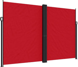 vidaXL - Windscherm - uittrekbaar - 220x1000 - cm - rood