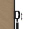 vidaXL - Windscherm - uittrekbaar - 220x1000 - cm - taupe