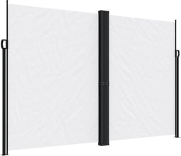 vidaXL - Windscherm - uittrekbaar - 220x1000 - cm - wit