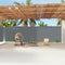 vidaXL - Windscherm - uittrekbaar - 220x1200 - cm - antracietkleurig