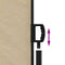 vidaXL - Windscherm - uittrekbaar - 220x1200 - cm - beige
