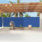 vidaXL - Windscherm - uittrekbaar - 220x1200 - cm - blauw