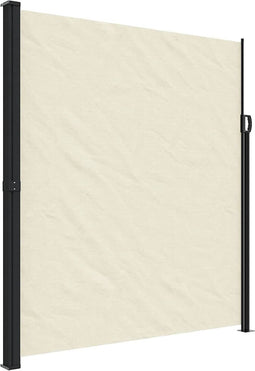 vidaXL - Windscherm - uittrekbaar - 220x500 - cm - crèmekleurig