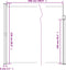 vidaXL - Windscherm - uittrekbaar - 220x500 - cm - rood