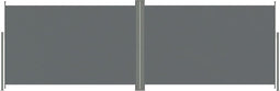 vidaXL - Windscherm - uittrekbaar - 220x600 - cm - antracietkleurig