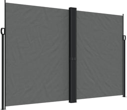 vidaXL - Windscherm - uittrekbaar - 220x600 - cm - antracietkleurig