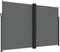 vidaXL - Windscherm - uittrekbaar - 220x600 - cm - antracietkleurig