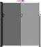vidaXL - Windscherm - uittrekbaar - 220x600 - cm - antracietkleurig