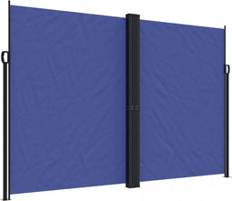 vidaXL - Windscherm - uittrekbaar - 220x600 - cm - blauw