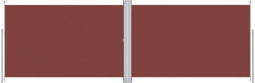 vidaXL - Windscherm - uittrekbaar - 220x600 - cm - bruin