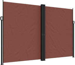 vidaXL - Windscherm - uittrekbaar - 220x600 - cm - bruin