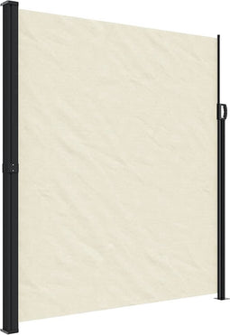 vidaXL - Windscherm - uittrekbaar - 220x600 - cm - crèmekleurig