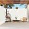 vidaXL - Windscherm - uittrekbaar - 220x600 - cm - crèmekleurig