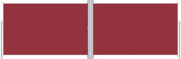 vidaXL - Windscherm - uittrekbaar - 220x600 - cm - rood