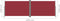 vidaXL - Windscherm - uittrekbaar - 220x600 - cm - rood
