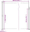 vidaXL - Windscherm - uittrekbaar - 220x600 - cm - rood