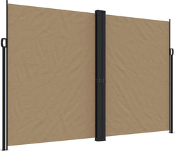 vidaXL - Windscherm - uittrekbaar - 220x600 - cm - taupe