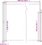 vidaXL - Windscherm - uittrekbaar - 220x600 - cm - taupe