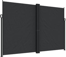 vidaXL - Windscherm - uittrekbaar - 220x600 - cm - zwart