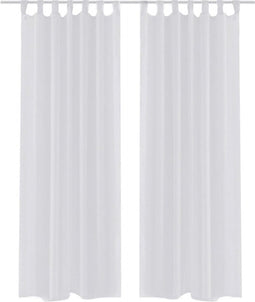 vidaXL - Witte - Vitrage - 140 - x - 225 - cm - 2 - stuks