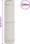 vidaXL - Worteldoek - 0,5x200 - m - polypropeen - wit