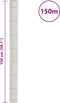 vidaXL - Worteldoek - 1,5x150 - m - polypropeen - wit