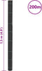 vidaXL - Worteldoek - 1,5x200 - m - polypropeen - zwart