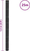 vidaXL - Worteldoek - 1,5x25 - m - polypropeen - zwart