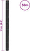 vidaXL - Worteldoek - 1,5x50 - m - polypropeen - zwart