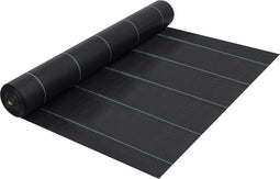 vidaXL - Worteldoek - 1x25 - m - PP - zwart