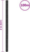 vidaXL - Worteldoek - 2x100 - m - polypropeen - zwart