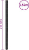 vidaXL - Worteldoek - 2x150 - m - polypropeen - zwart