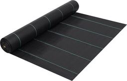 vidaXL - Worteldoek - 2x25 - m - PP - zwart