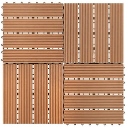vidaXL - WPC - Tegels - 30x30cm - 11 - stuks - 1m2 - bruin