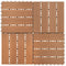 vidaXL - WPC - Tegels - 30x30cm - 11 - stuks - 1m2 - bruin
