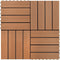 vidaXL - WPC - Tegels - 30x30cm - 11 - stuks - 1m2 - bruin