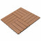 vidaXL - WPC - Tegels - 30x30cm - 11 - stuks - 1m2 - bruin