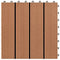 vidaXL - WPC - Tegels - 30x30cm - 11 - stuks - 1m2 - bruin