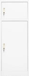 vidaXL - Zadelkast - 53x53x140 - cm - staal - wit