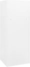 vidaXL - Zadelkast - 53x53x140 - cm - staal - wit