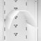 vidaXL - Zadelkast - 53x53x140 - cm - staal - wit