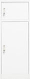 vidaXL - Zadelkast - 53x53x140 - cm - staal - wit