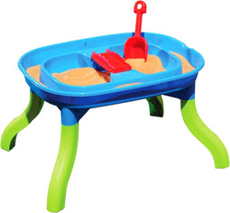 vidaXL Zand/watertafel voor kinderen 3-in-1 67,5x52x38 cm polypropeen