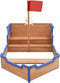 vidaXL Zandbak piratenschip 190x94,5x101 cm vurenhout