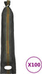 vidaXL - Zandzakken - 100 - st - 103x25 - cm - HDPE - donkergroen