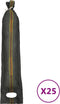 vidaXL - Zandzakken - 25 - st - 103x25 - cm - HDPE - donkergroen