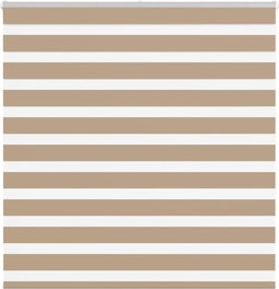 vidaXL - Zebra - Blind - 150x150 - cm - stofbreedte - 145,9 - cm - polyester - zandbruin