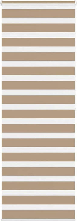vidaXL - Zebra - Blind - 70x200 - cm - stofbreedte - 65,9 - cm - polyester - zandbruin