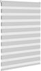 vidaXL - Zebra - rolgordijn - 100x100 - cm - stofbreedte - 95,9 - cm - lichtgrijs
